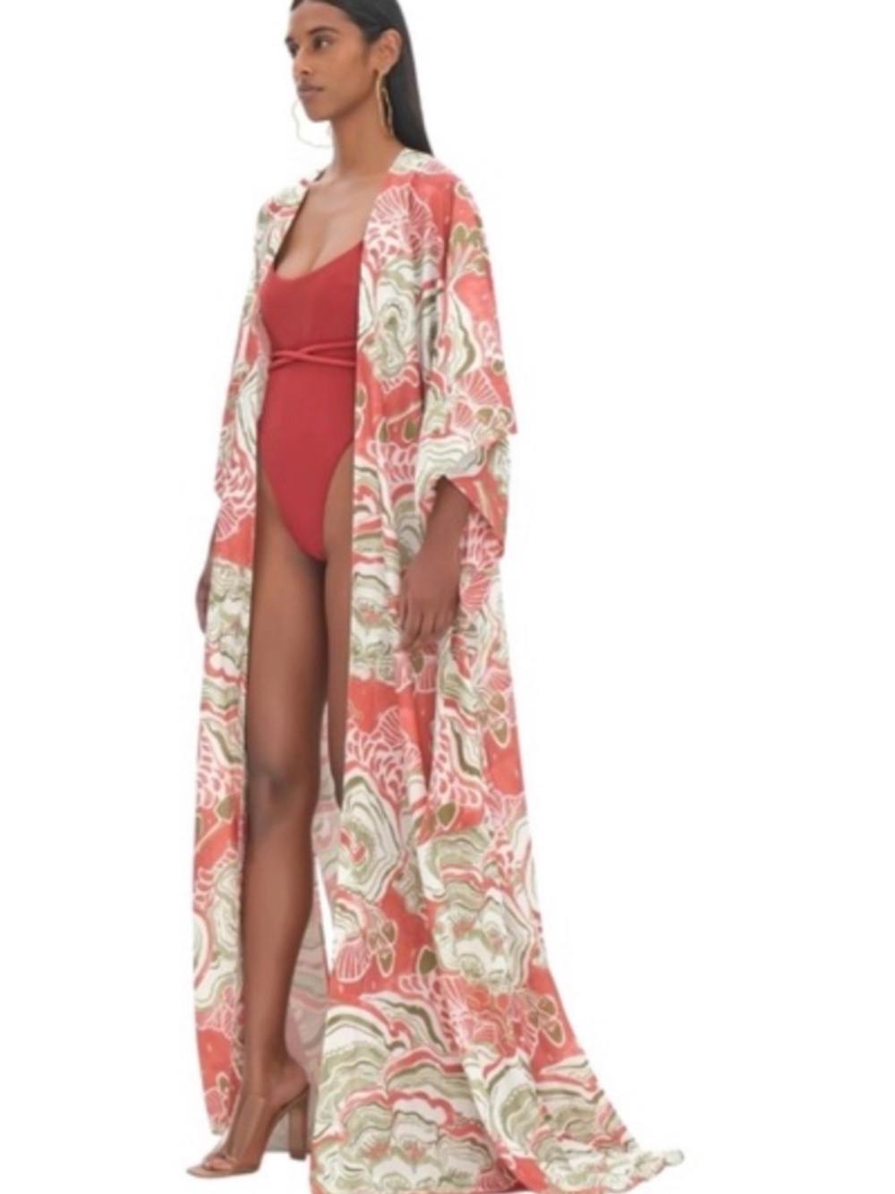 NWT ANDREA IYAMAH gamba mushroom robe. O/S one size fits all
